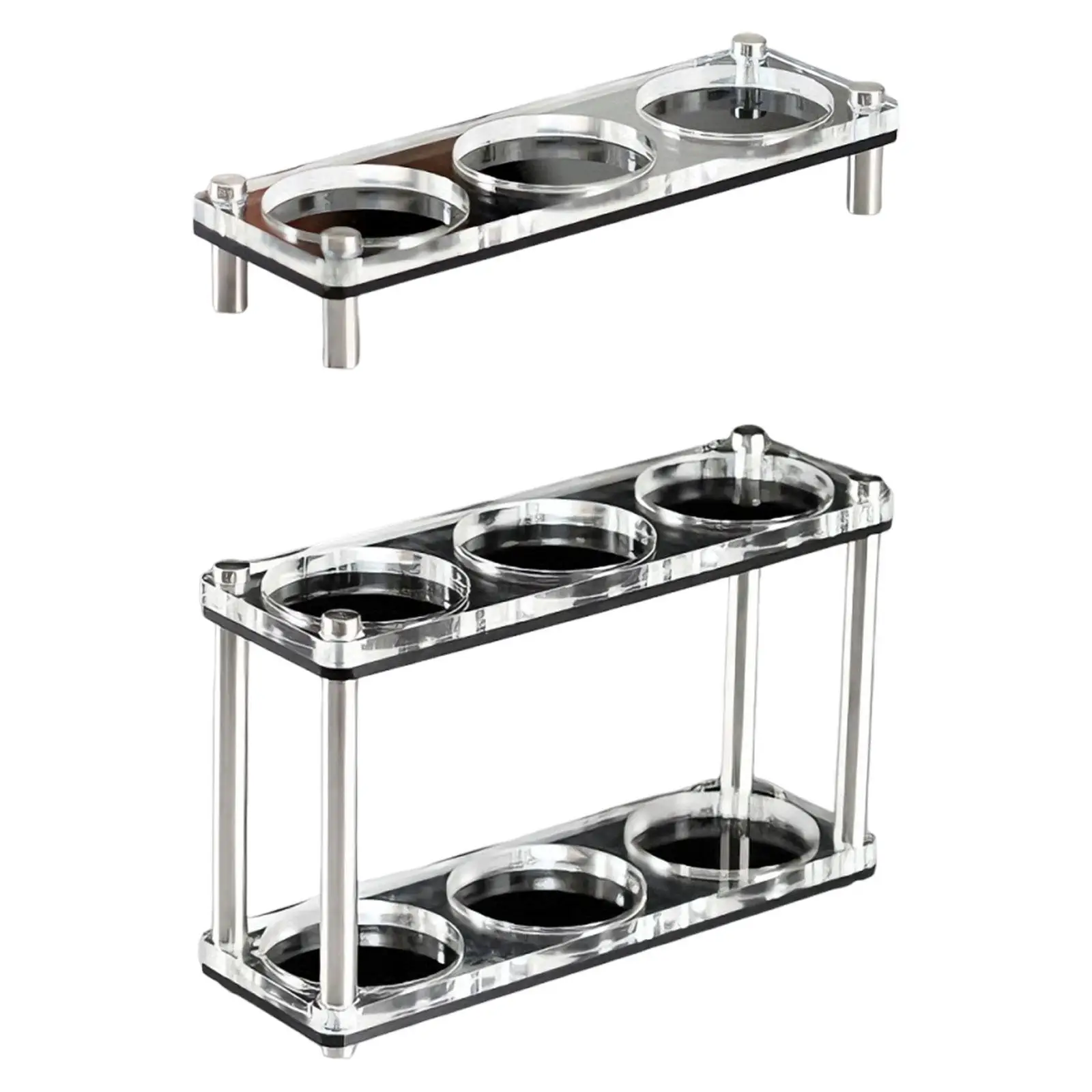 

Espresso Tamping Station Acrylic Worktop Bar Barista Tool Shop Display Shelf Coffee Tamper Stand Holder Storage Rack Organizer