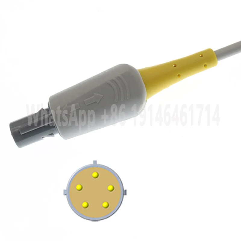 Original ESA0013 Y5RCH300 Digital 5-Pin Integration Adult Clip Spo2 Sonser Blood Oxygen Probe Cable,For Contec CMS5000 Monitor.