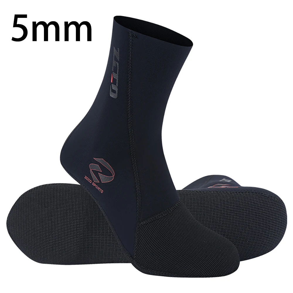 5 مللي متر النيوبرين جوارب الغوص بذلة الأحذية عدم الانزلاق الكبار الدافئة أعمى الخياطة مرونة الغوص تصفح الأحذية للسباحة والغطس