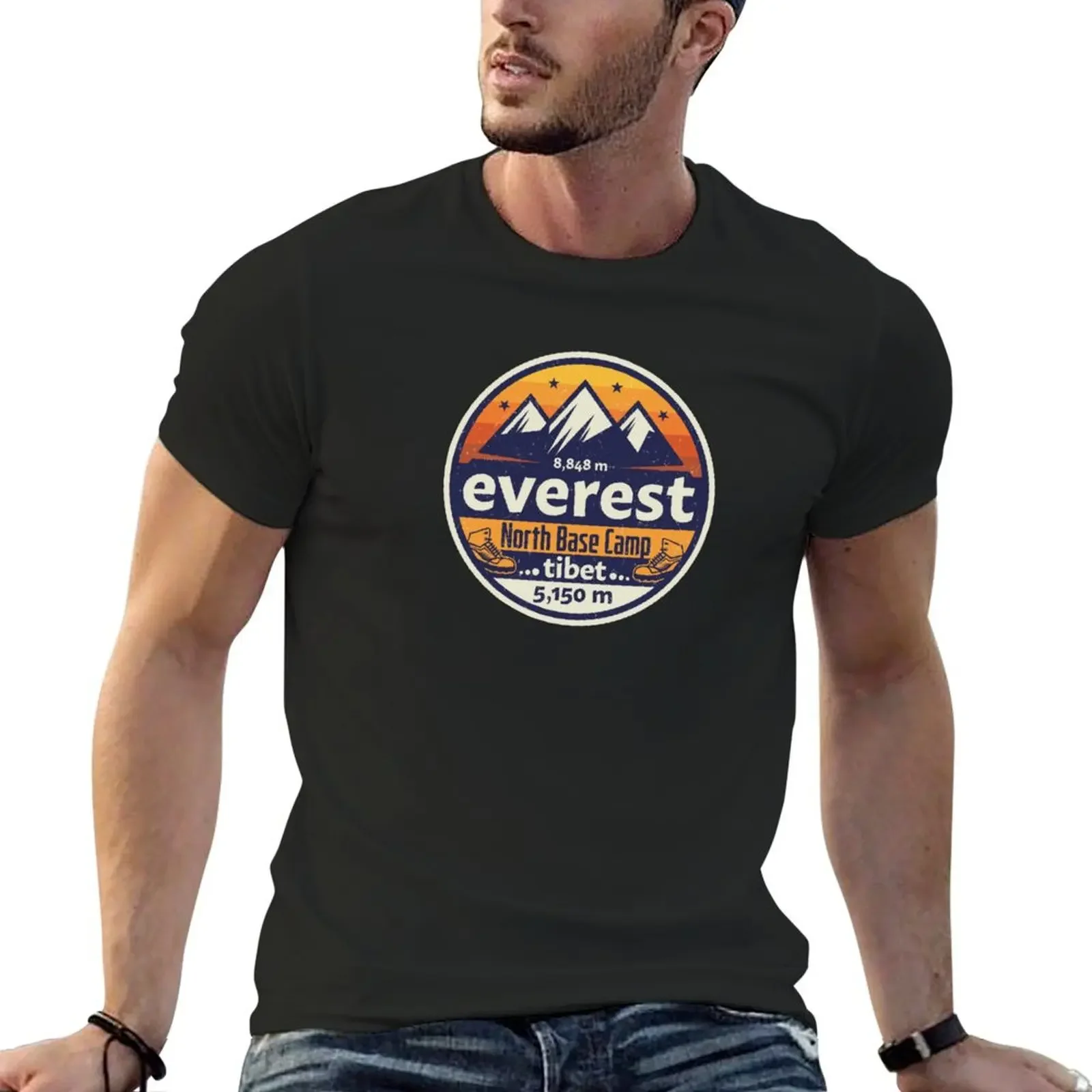 

Mount Everest, Base Camp T-Shirt vintage graphic tee cheap stuff essential t shirt oversized t shirt men