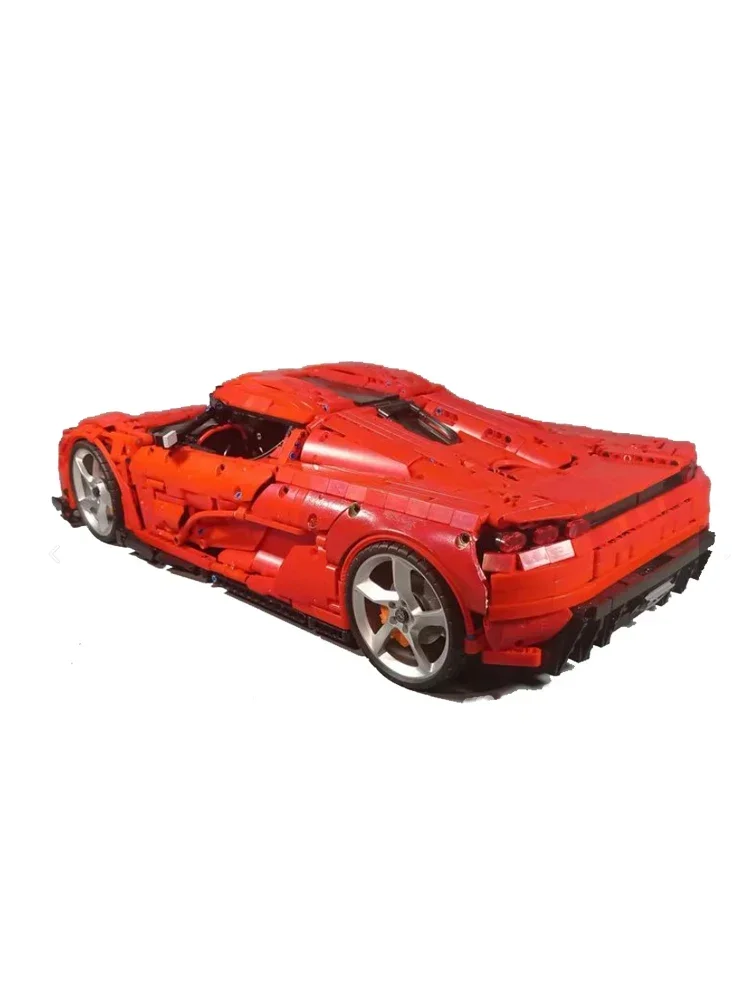 MOC-161672 Blocos de Construção para Meninos, Modelo Vermelho, Super Car Kit, Presente De Brinquedo De Aniversário, Novo, 3702 Pcs