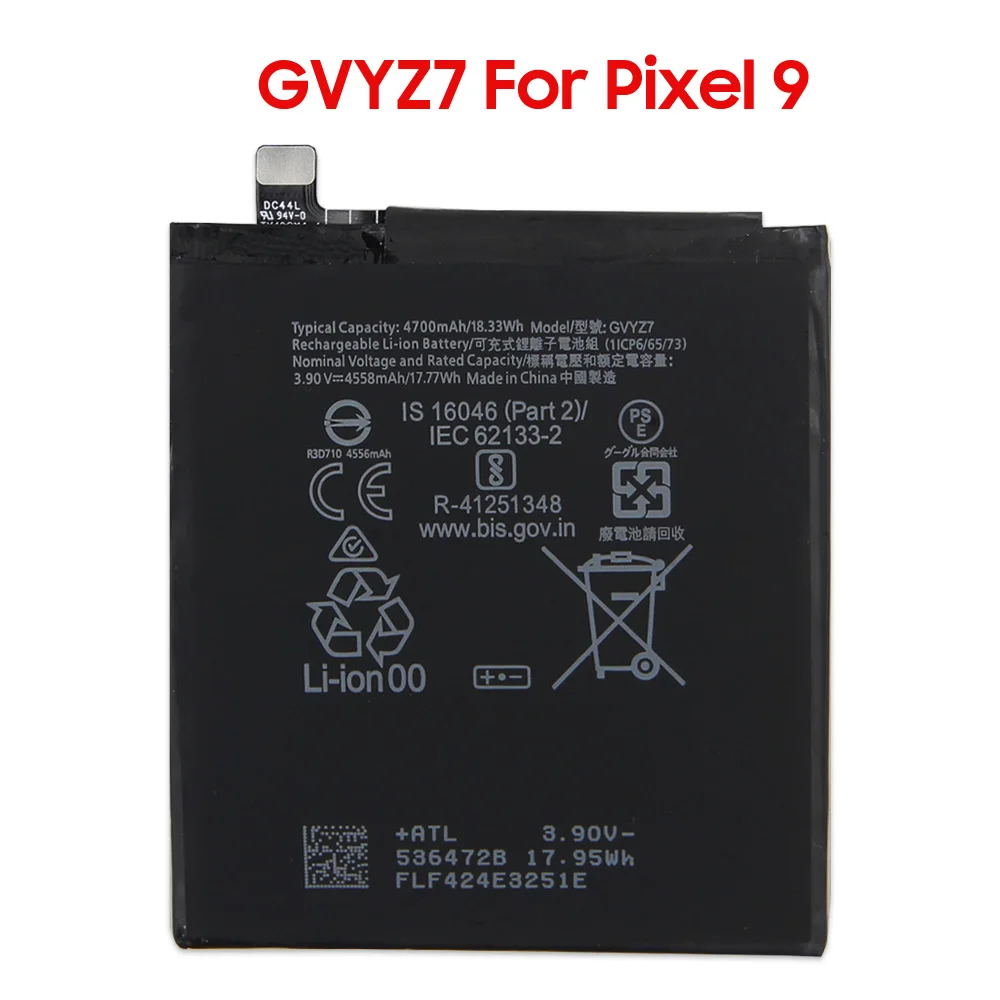 Replacement Battery For Google Pixel 9A Pixel 9 Pro XL Pixel 9 G526Q GH2MB GVYZ7 Rechargable Phone Batteries 5000mAh