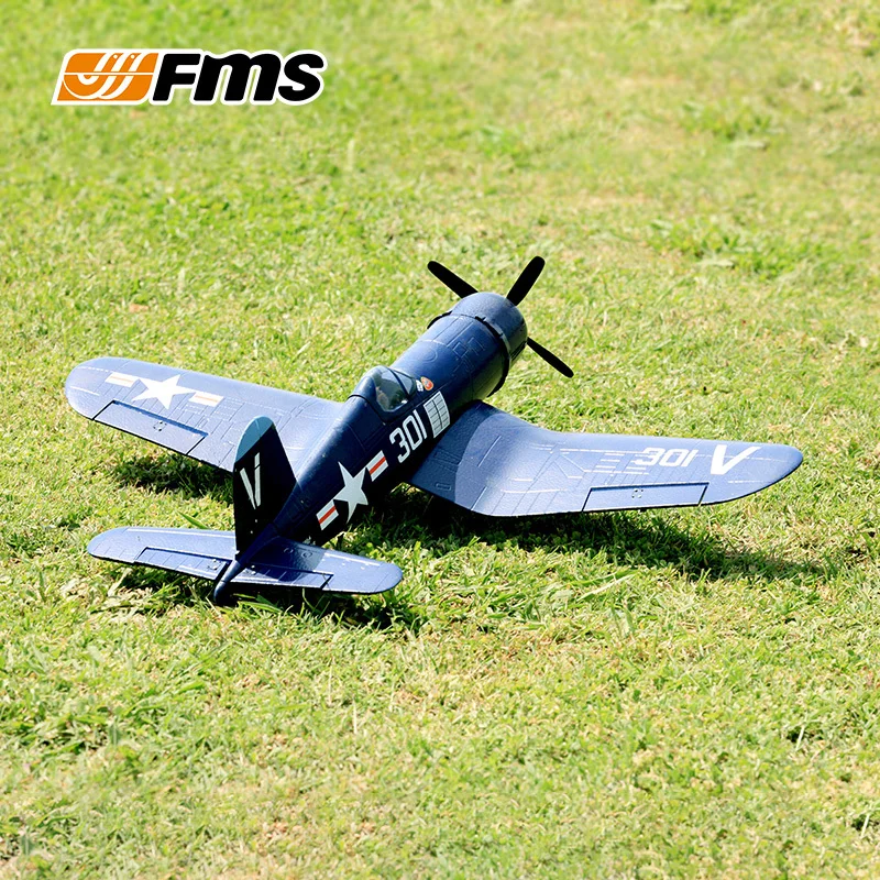 FMS 800mm F4U Pirate Small Simulation Fighter Fixed-Wing Electronic Remote Control Model Aircraft World War II Aircraft Model