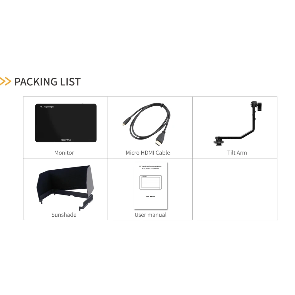 Сенсорный экран FEELWORLD F6 PLUSX, 5,5 дюйма, портативный монитор, точный мониторинг формы волн, камеры DSLR 3D LUT Full HD x