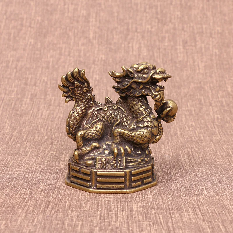 

Bronze Crafts Four Ancient Ornaments Qinglong White Tiger Suzaku Xuanwu Paperweight Pen Rest Gift Wholesale