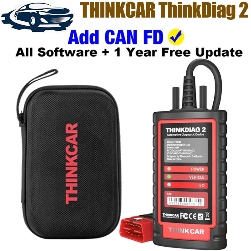 Best Quality ThinkDiag2 Full System Diagnosis Tool PK ThinkDiag DBSCAR5 GOLO OBD2 Bluetooth Connector Support CAN FD Protocols