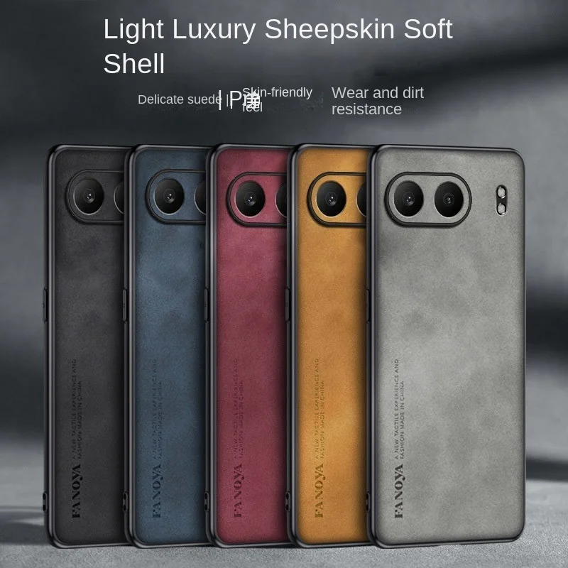 Original Funda For Oneplus Nord 4 1+nord4 Case Sheep Skin Leather Shockproof Protective Cover For One Plus Nord 4 Coque Bumper