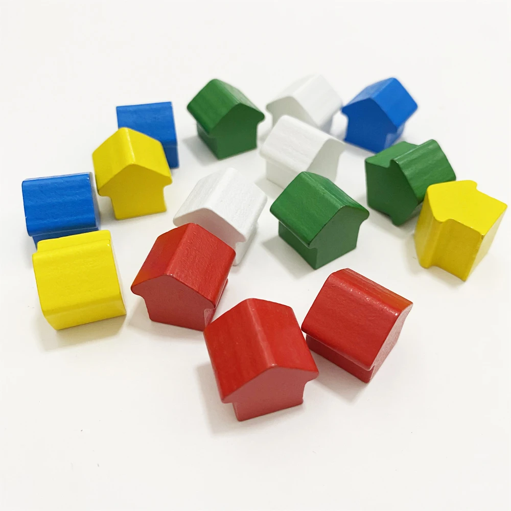 

50 штук 15*14*12 мм деревянные крошечные шахматные фигуры для дома для игровых аксессуаров