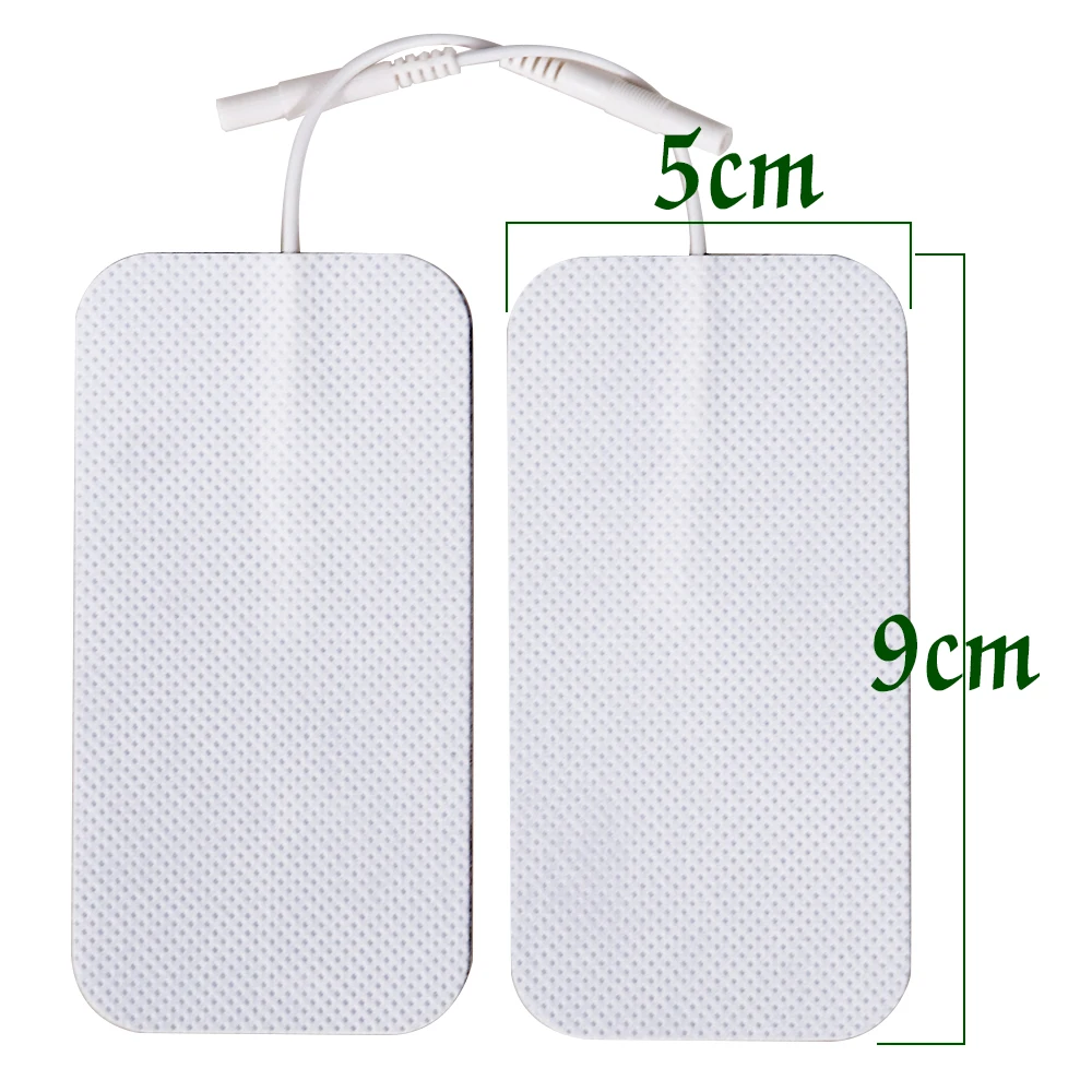 20/50Pcs Reusable Tens Electrode Pad For Pulse Digital Therapy Massager Tens Electrodes EMS Muscle Stimulator Pads 2mm Plug