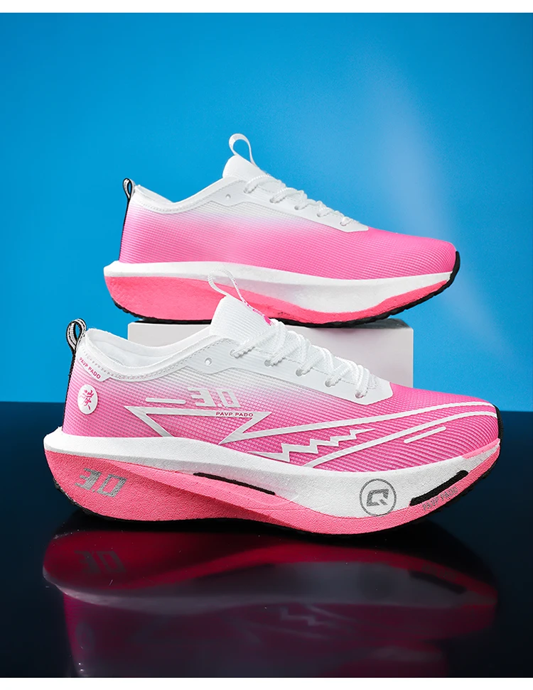 Herren-Laufschuhe mit Carbonplatte, speziell für Marathonläufe, atmungsaktive, leichte Sportschuhe, bequeme Damen-Sneaker. – Detail 25