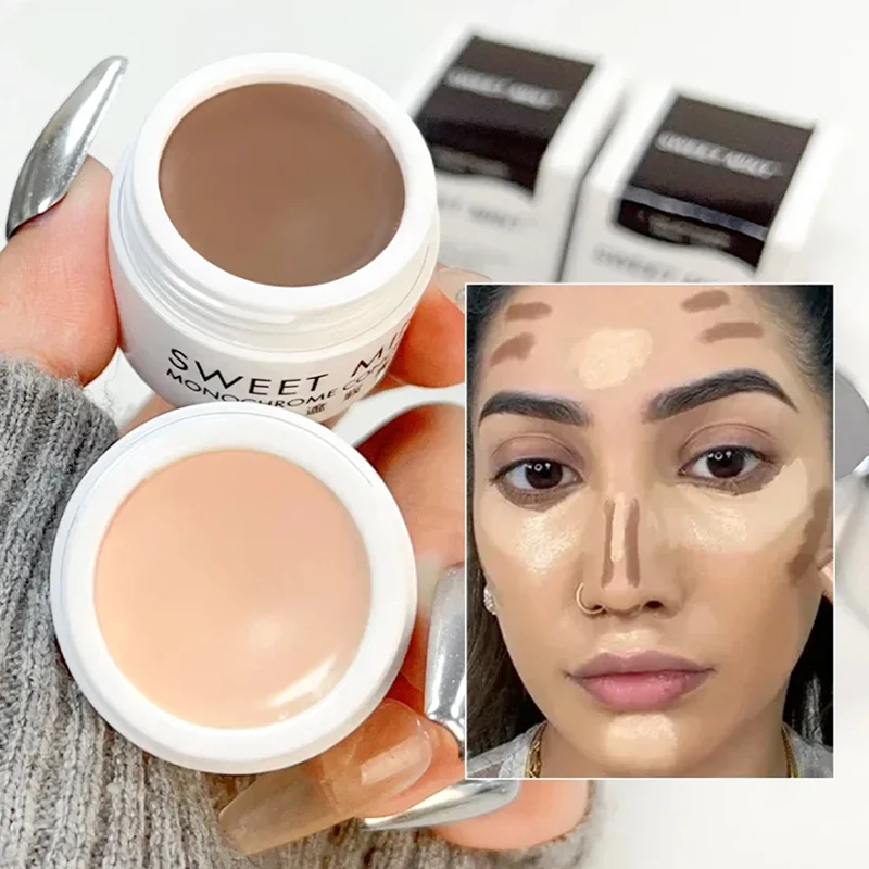 Single Color Concealer To Cover Dark Circles Under The Eyes Tear Grooves Spots Acne Marks Body Tattoos Contour Foundation Cream