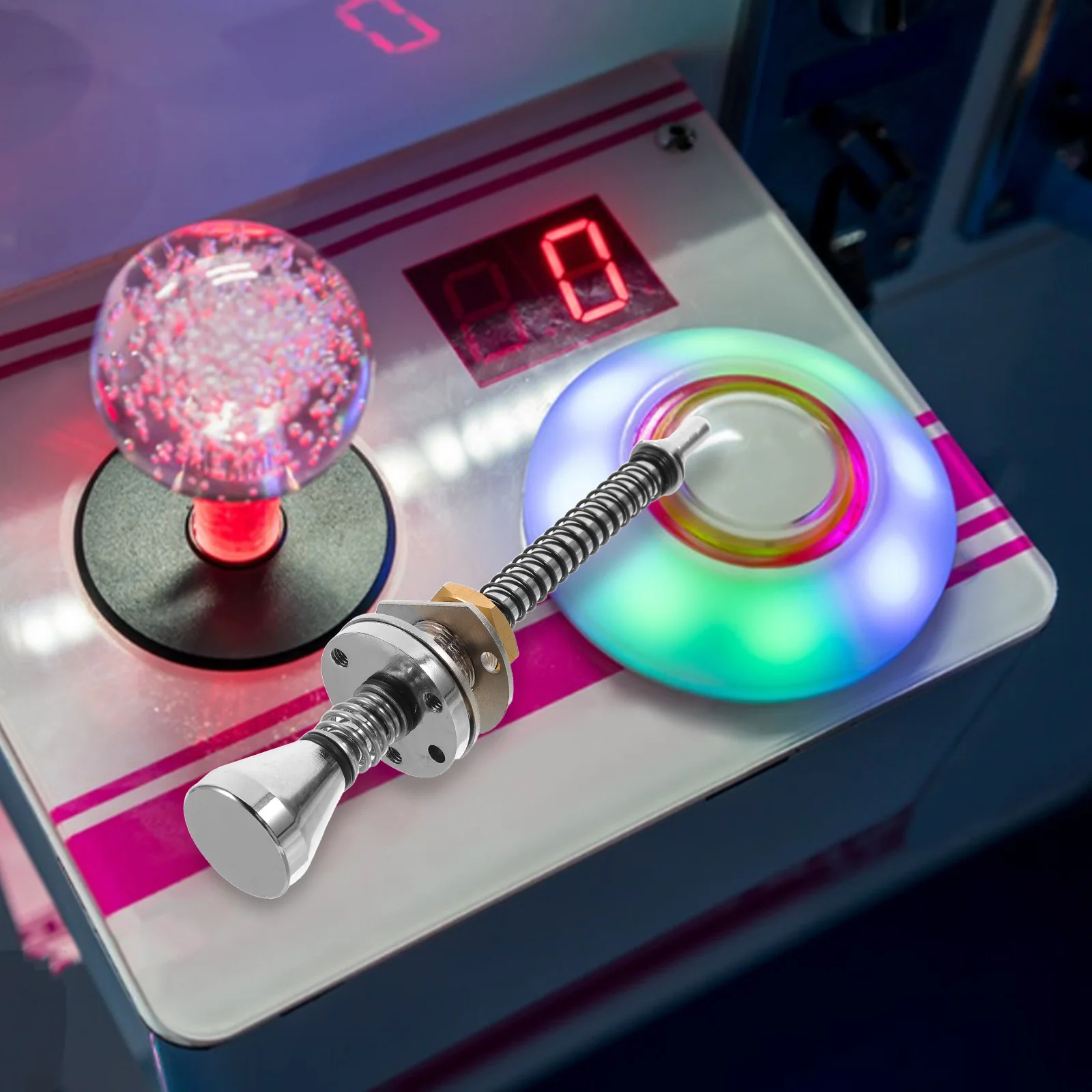 

Pinball Machine Lever Heavy Duty Precision Alloy Game Console Shooter Mechanism Control Handle Spring Rod Ball Plunger Table
