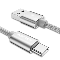 USB Type C Cable For Samsung Xiaomi Redmi Nylon Braided Data Wire  Mobile Phone Wire USB C Type-C Charger Cables 0.3M/1M/1.8M