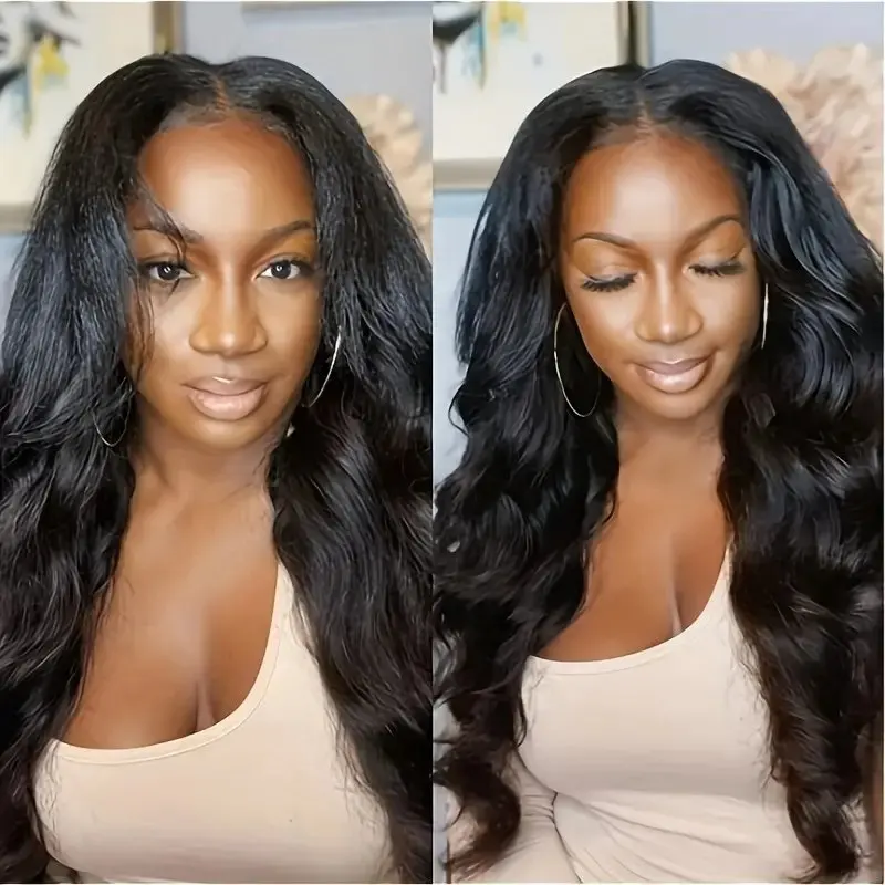 Rosabeauty 250% HD 13X6 Lace Frontal Human Hair Wigs Body Wave 13X4 Transparent Lace Front Glueless Water Wave Wig 32 Inches