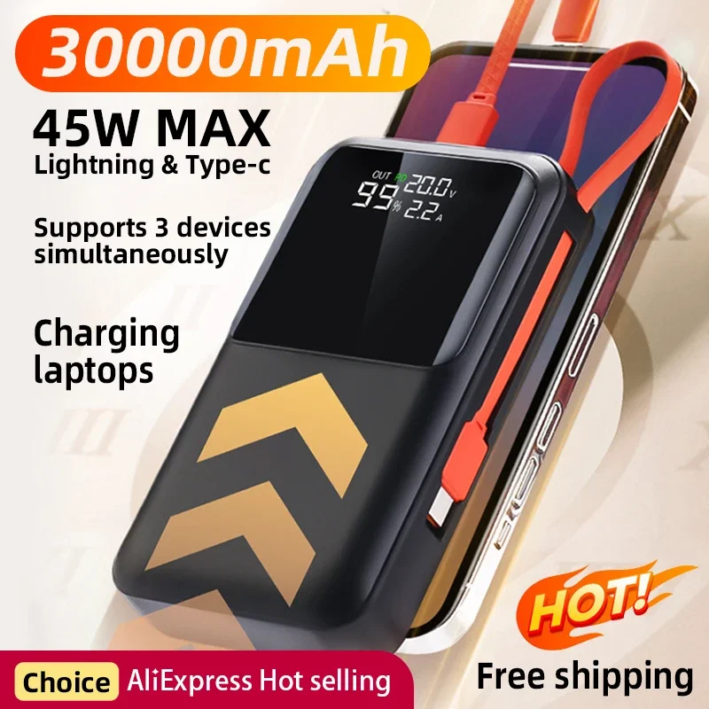 

Newest 45W Super Fast Charging Model of Power Bank Exclusive Release Real 20000mAh Power Bank For iPhone NoteBook Samsung