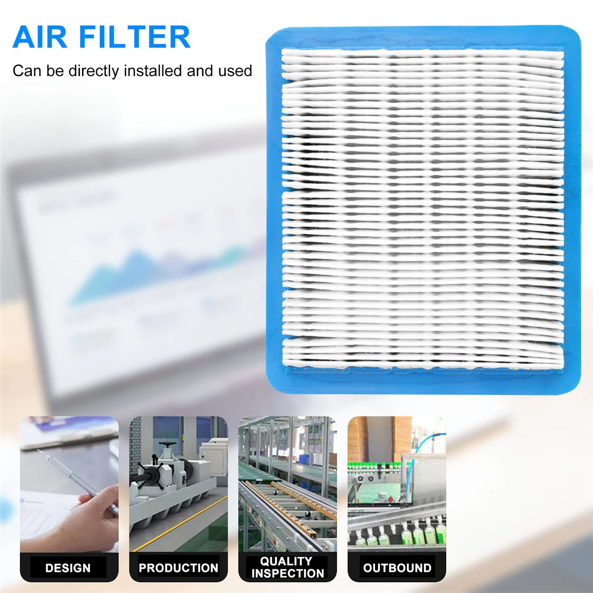 

MLGB, 10 шт. 491588 S Замена воздушного фильтра для Briggs Stratton 491588 4915885 Картридж с плоским воздухоочистителем, фильтр для газонокосилки