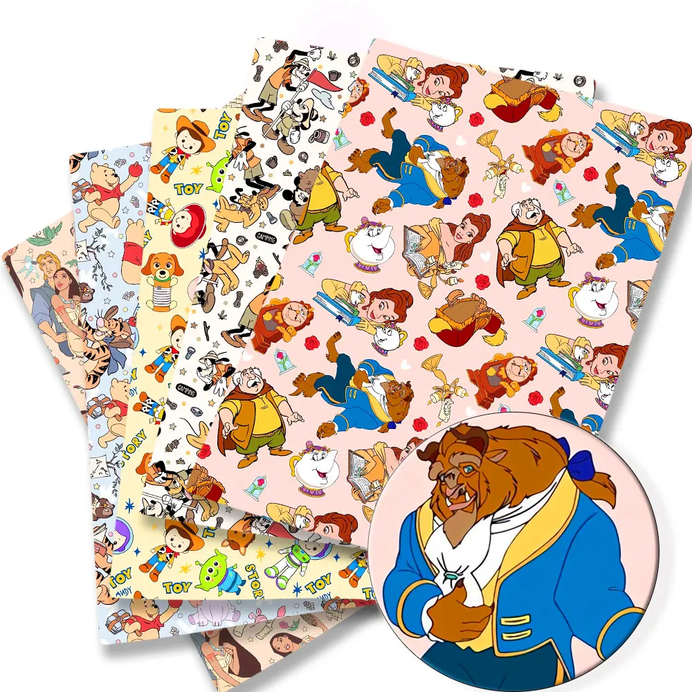 

Disney fabric 140x50CM Cartoon cotton fabric Patchwork Tissue Kid Home Textile Sewing Doll Dress Curtain Polyester cotton Fabric