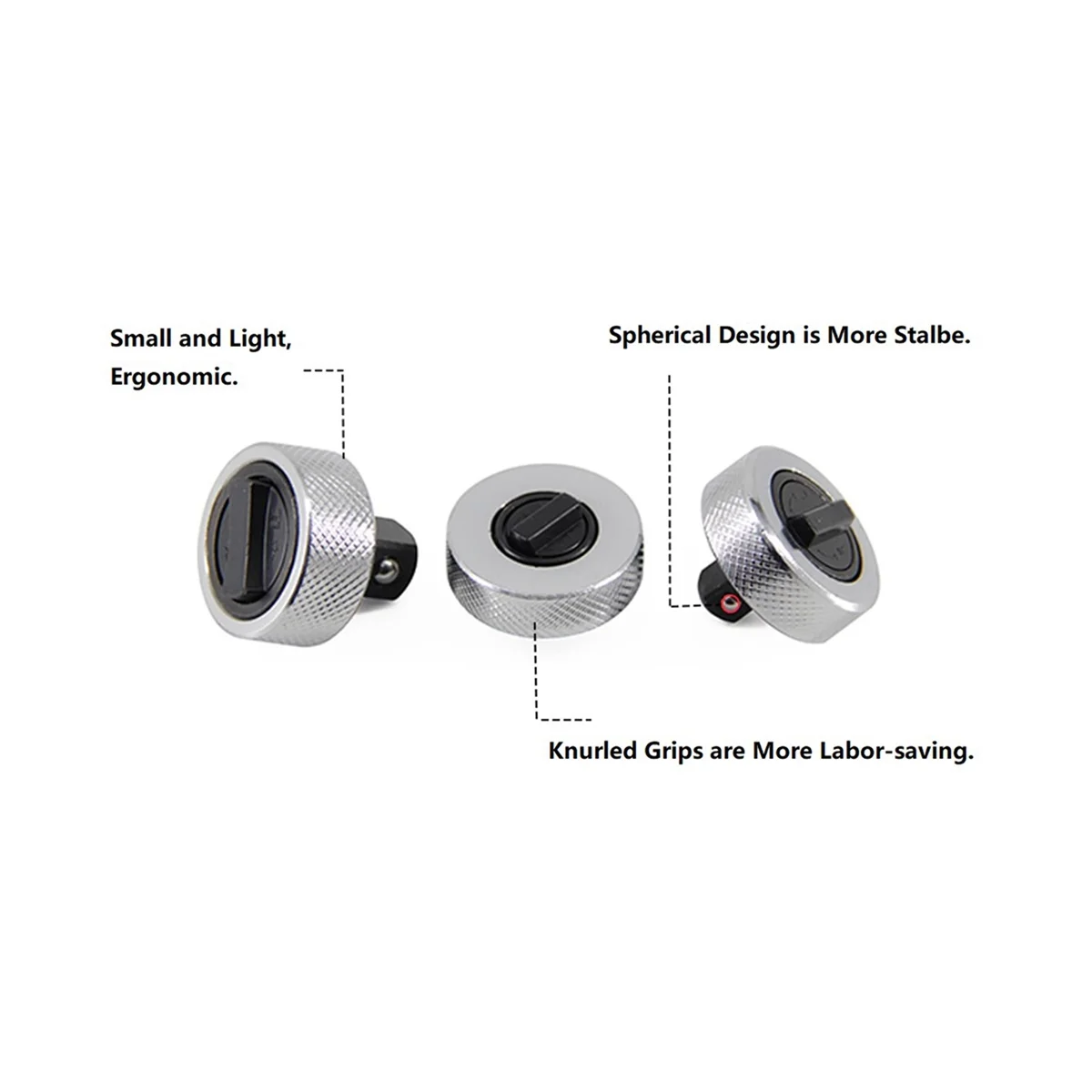 3-Piece Mini Ratchet Wrench Finger Wrench Iron Shell Finger Wrench 1/2In 3/8In 1/4In Ratchet Tool