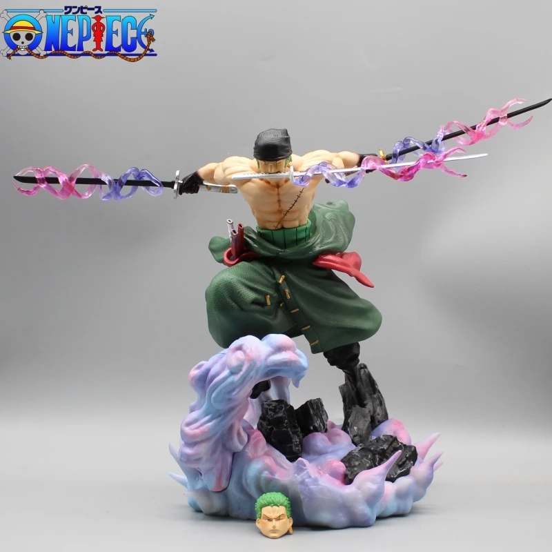 One Piece Gk Iron Knight Three Knife Flow Solon Second Bullet Hand Do Model Decoration Animation Around The Doll Collection Gift