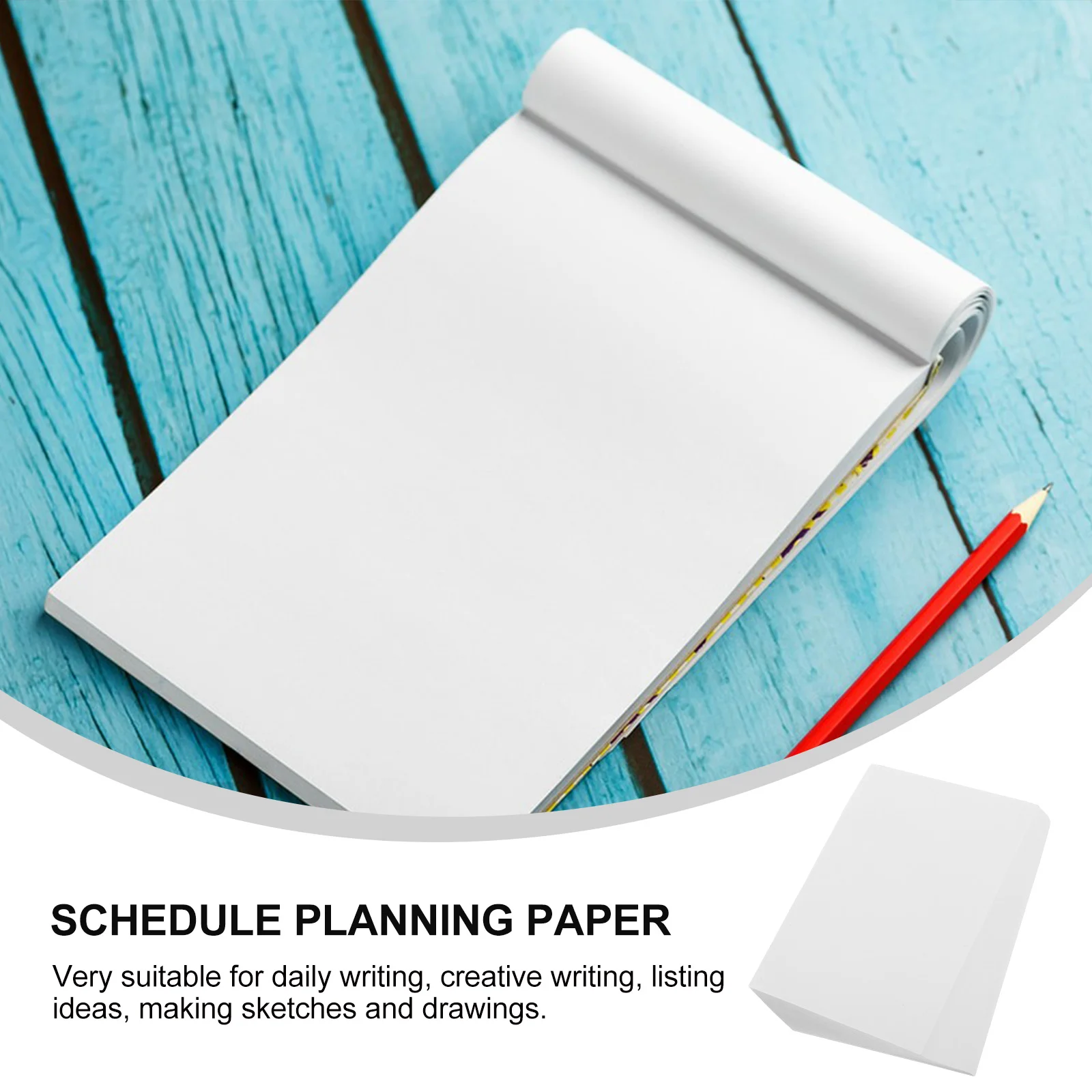 Imagem -04 - Papel Grosso Memo Pads Notebook em Branco Linhas Branco Rascunho Material de Escritório Livros