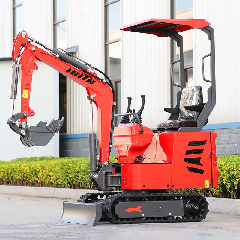 Mini Excavator 1 ton Mini Digger With Cab Diesel Engine Construction Equipment Compact miniBagger With  Customized