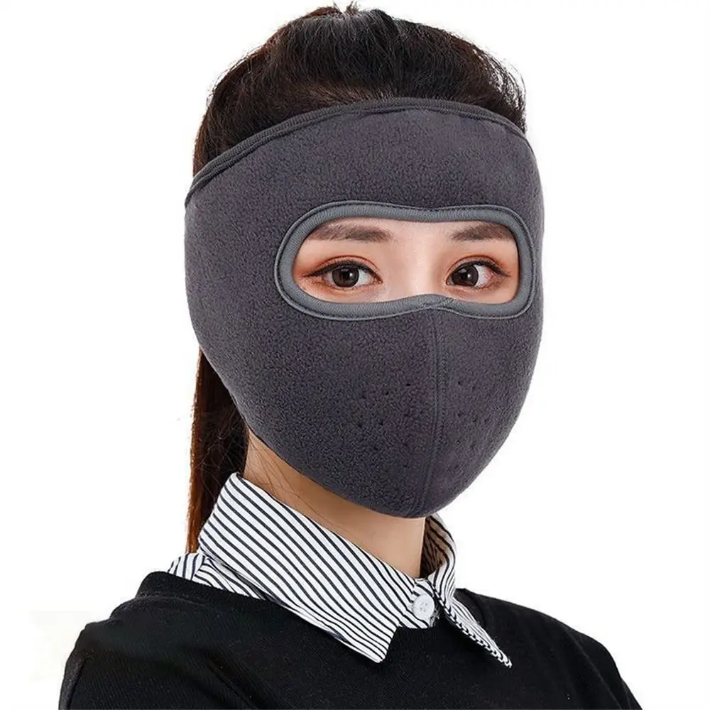 Windproof Warm Mask Daily Winter Warm Cold-proof Earmuffs Fleece Face Shield Camping Ski