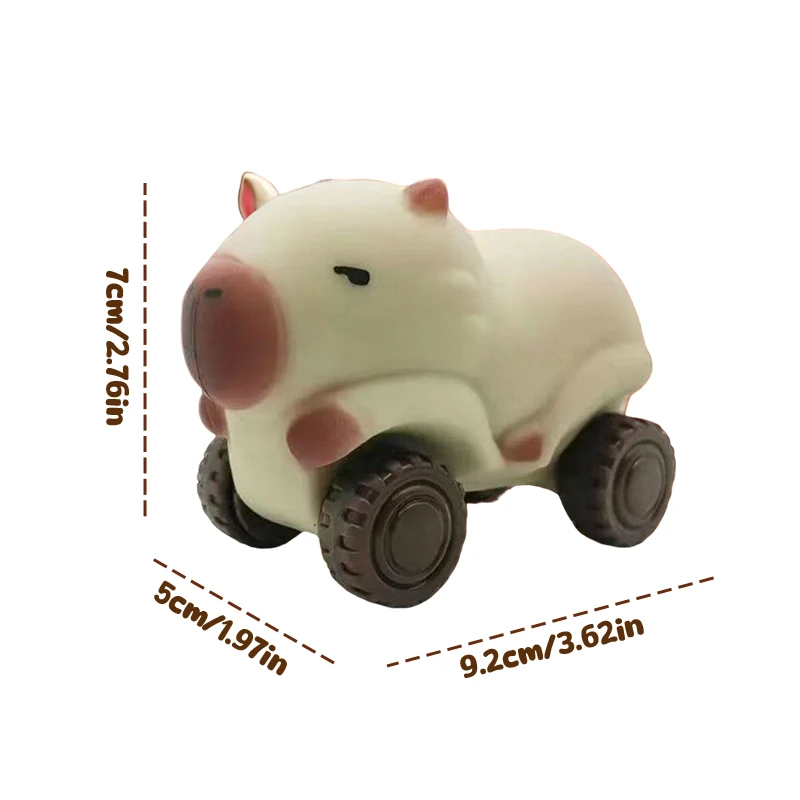 Funny Capybara Car Squeeze Toys Creative Cartoon Capybara Soft Mochi Stress Relief Toys Kids Adults Fidget Vent Toys