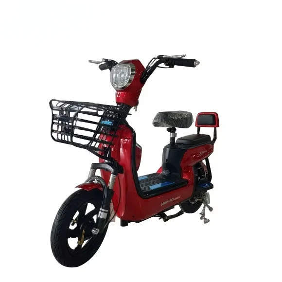 Adults Small Electric Scooter Moped 350W Electric Motorcycle with Pedals