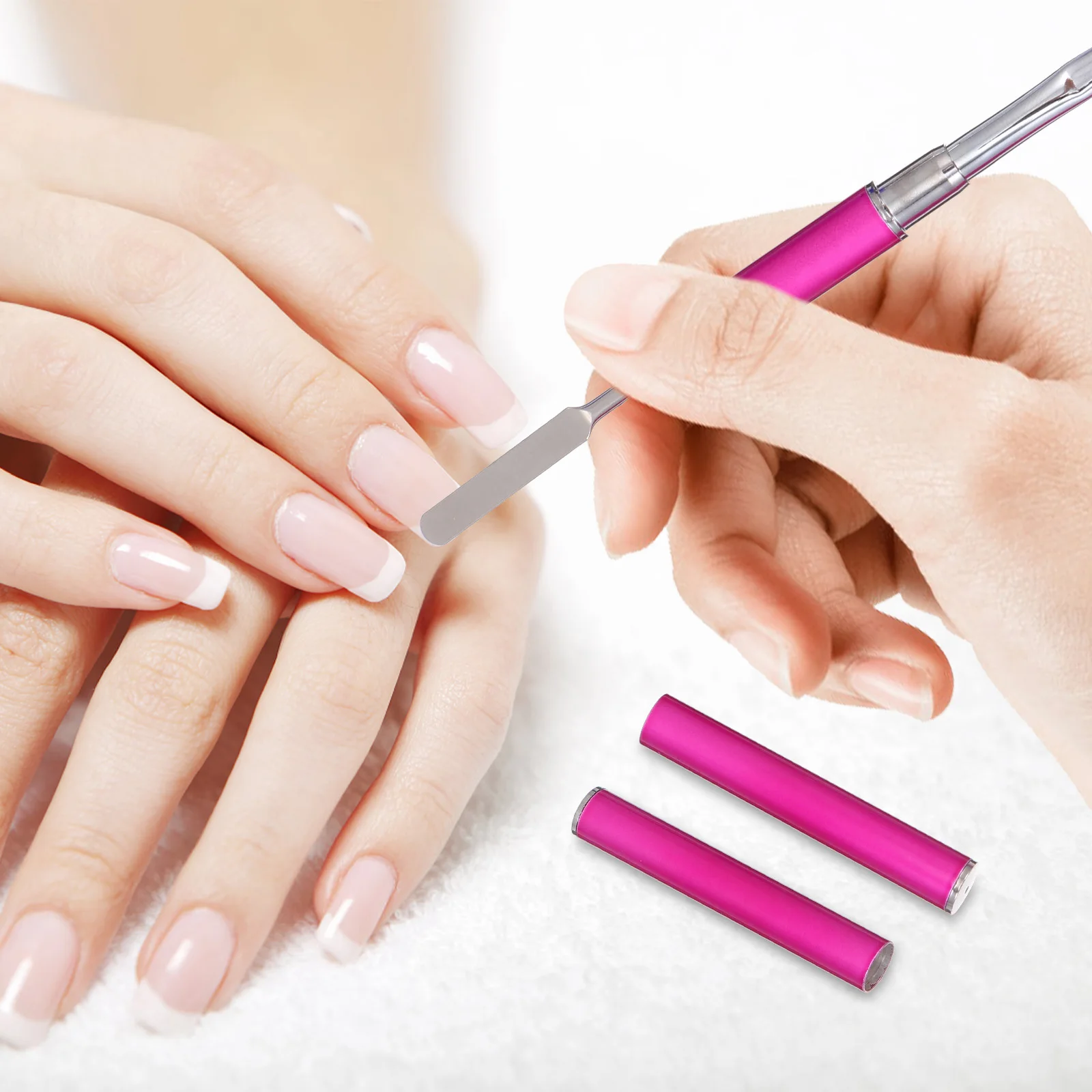 

2 Pcs Nail Art Pen Phototherapy Light Therapy Extension Salon Supply Brush Practical Multi purpose Gift