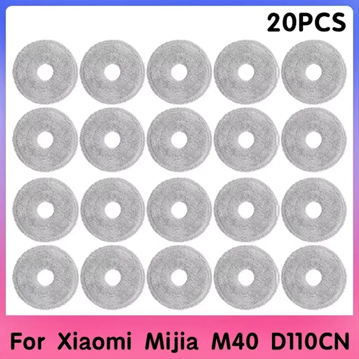 Panno per scopa da 20 pezzi compatibile per parti di ricambio M40 D110CN Accessori di consumo