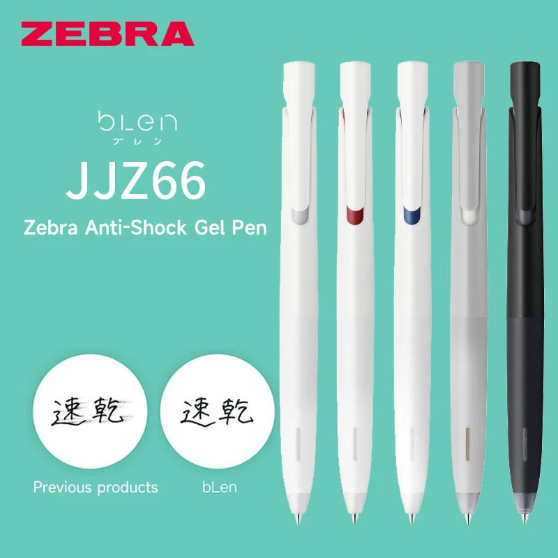 Japan Zebra Clear Business Writing Smooth Plastic Quick-Drying Blen Gel Pen Jjz660.38Mm/0.5Mm