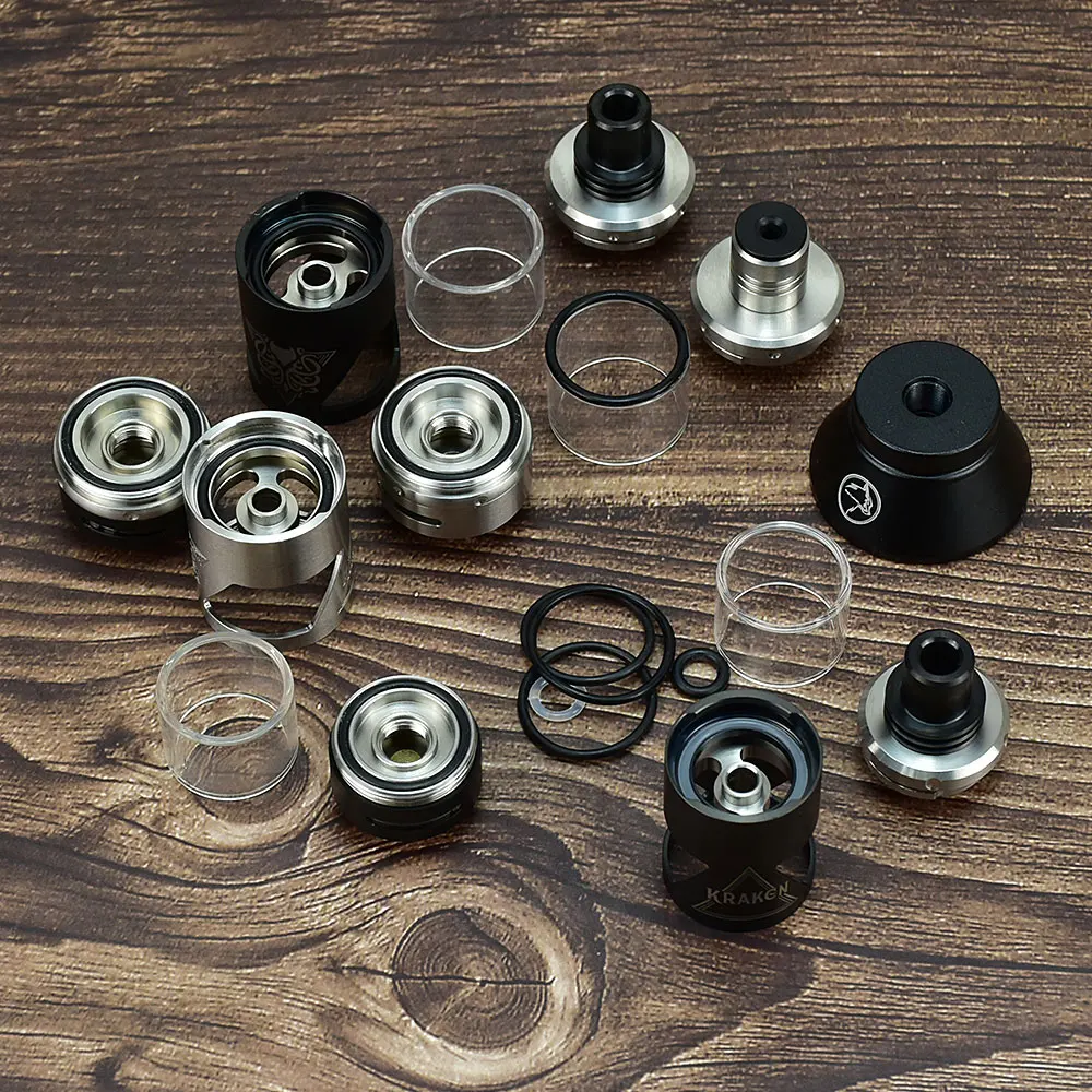 Wolfcoolvape VAPE Vicious Kraken V2.5 rta SubTank Zerstäubertank 2,5 ml Wiederaufbaubarer Vape Zerstäuber 304ss 24 mm/22 mm Zerstäuber Vape R