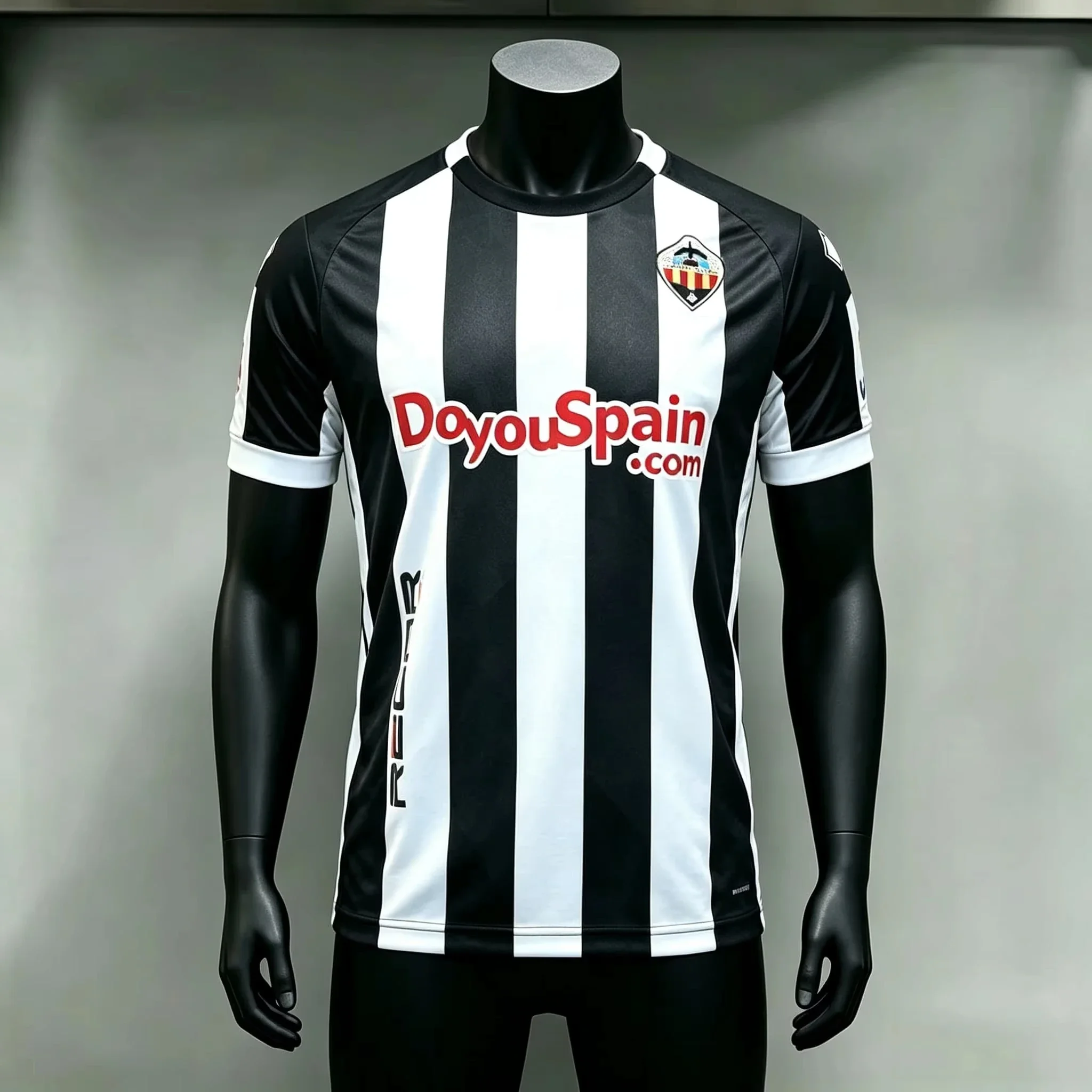 26-27 NEUES Familien-Fußballtrikot Castellon mit Aufdruck, Rundhalsausschnitt, schnelltrocknend, kurzärmelig, Eltern-Kind-Fußballuniform für Erwachsene – Detail 4