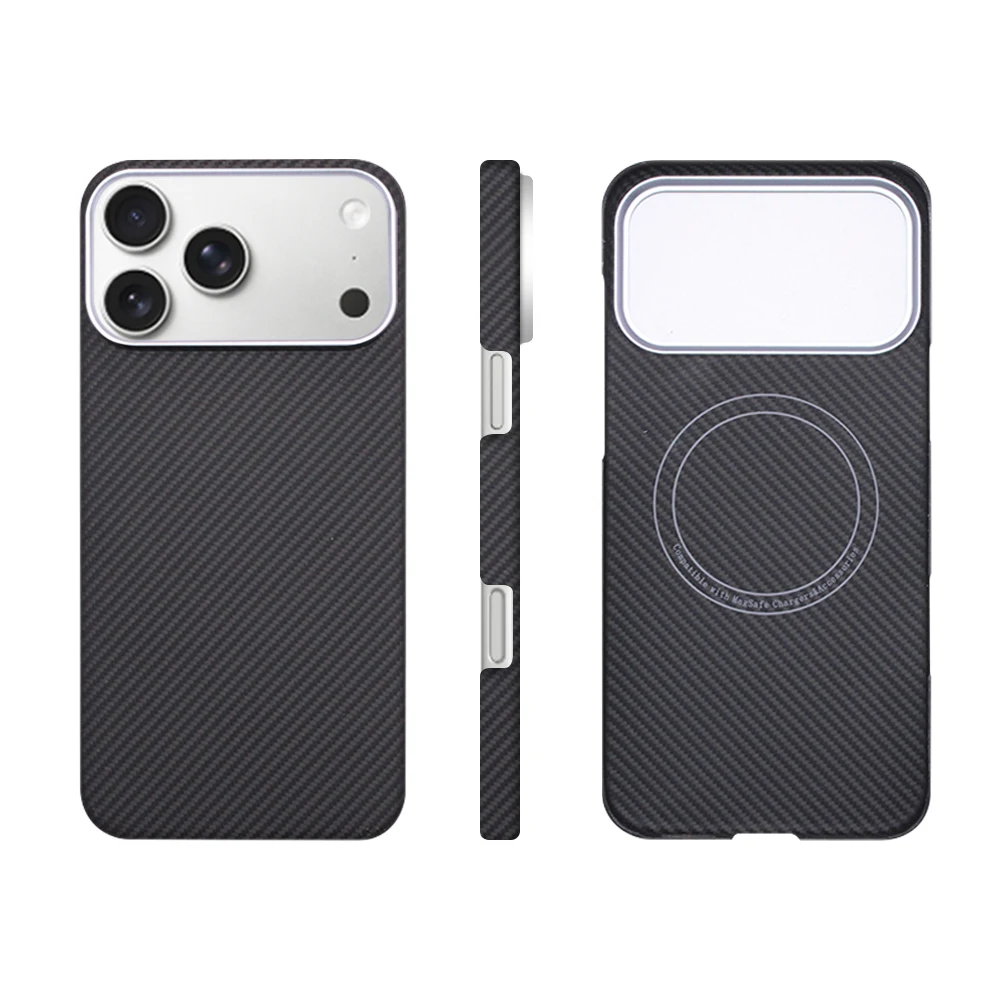 Aramid Aramid Fiber Kevlar Phone Case For iPhone 18/17 Pro Max Thin Hard Cover Magnetic Black Slim Light - Aliexpress Deal