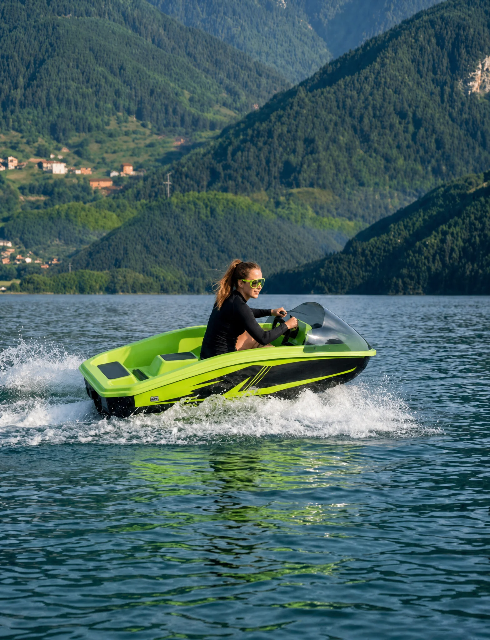 High-Performance Havospark 72V Electric Jet Ski 50km/h Top Speed with 6.2KWH Fast Charge for Couples & Family Water Adventure