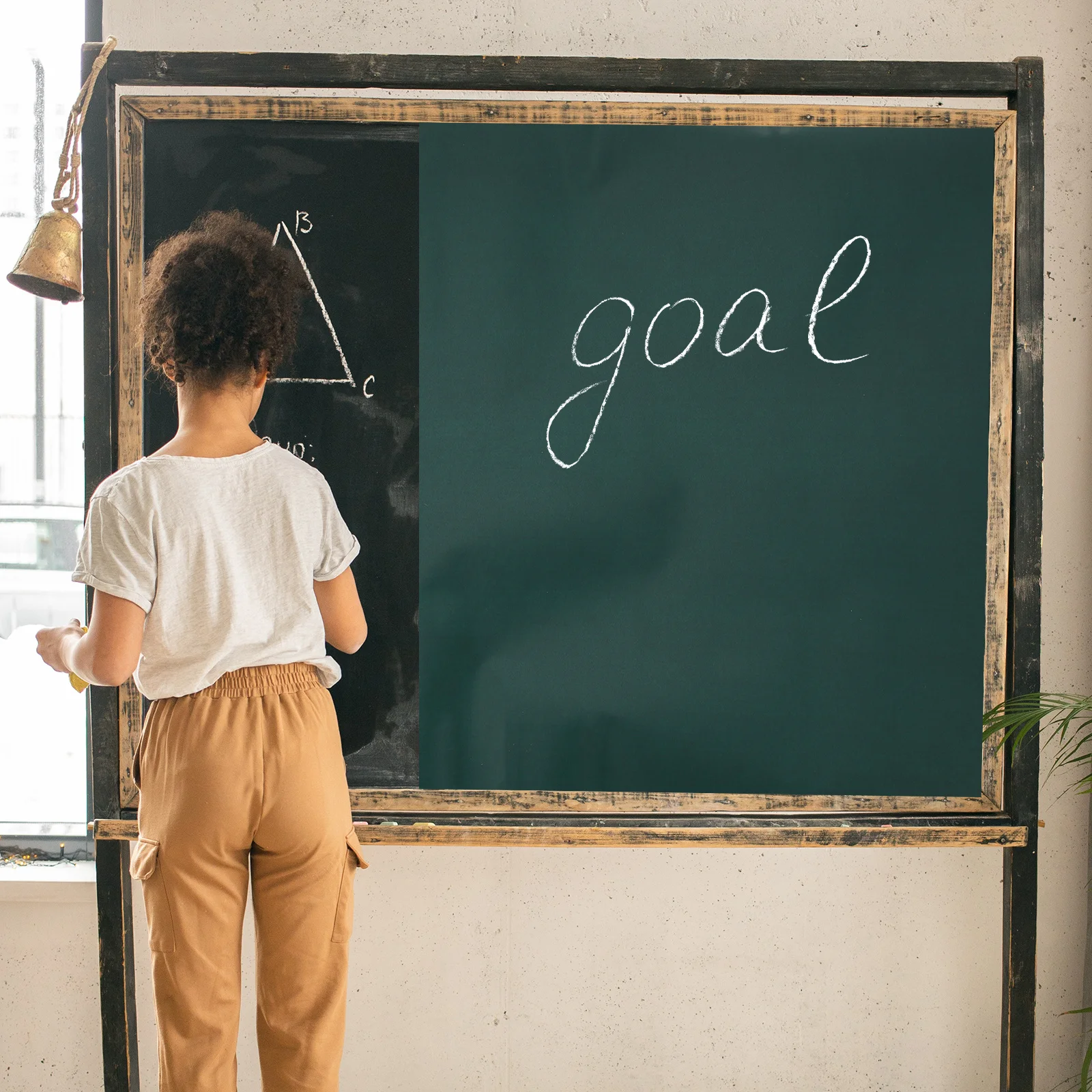 Blackboard Sticker Premium PVC PP Material DIY Cut Peel Stick Blackboard Wall Decal for Home Kitchen Office Message Board