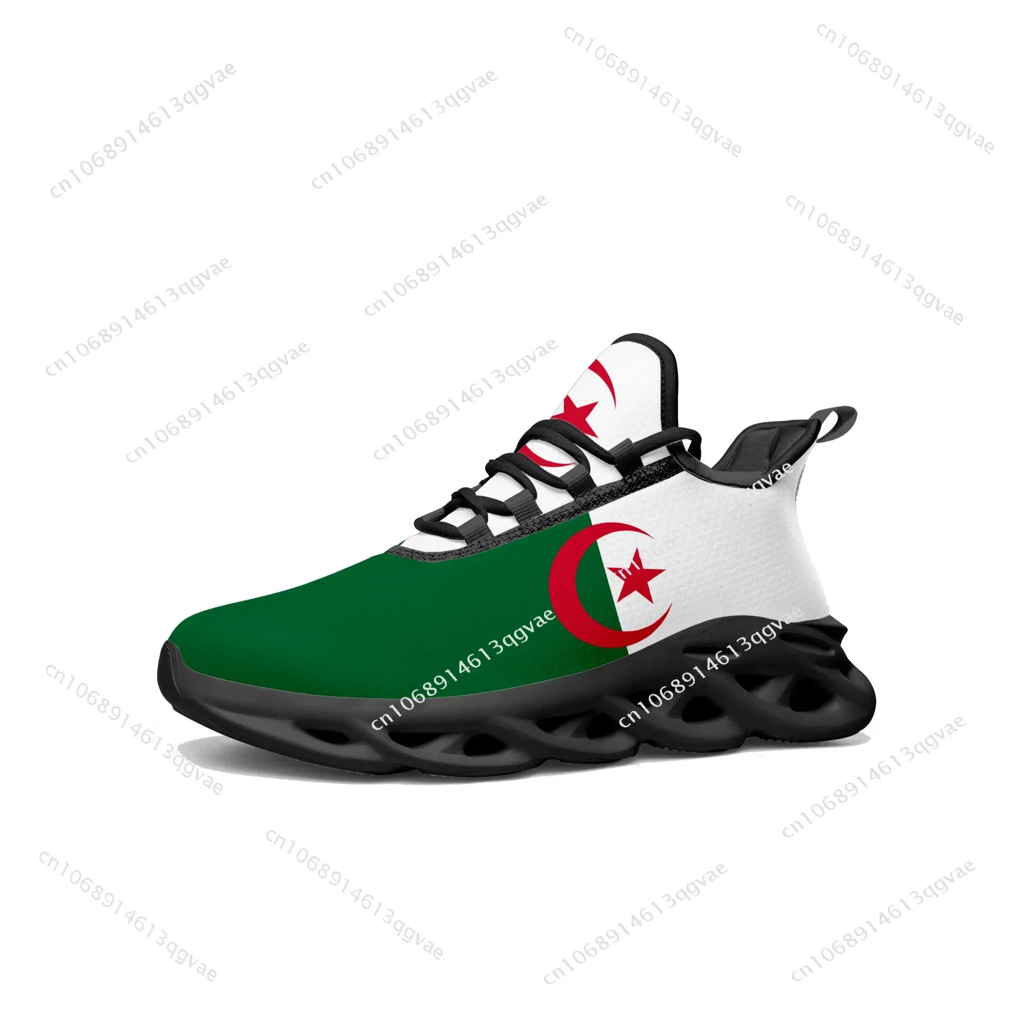 

Algerian Flag Flats Sneakers Mens Womens Algeria Sports Running Sneaker Lace Up Mesh Footwear Tailor-made Shoe