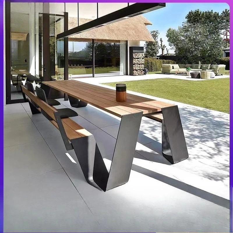 طاولة طويلة قطعة واحدة مع مجمو - مراجعة Outdoor Furniture One Piece وسعره