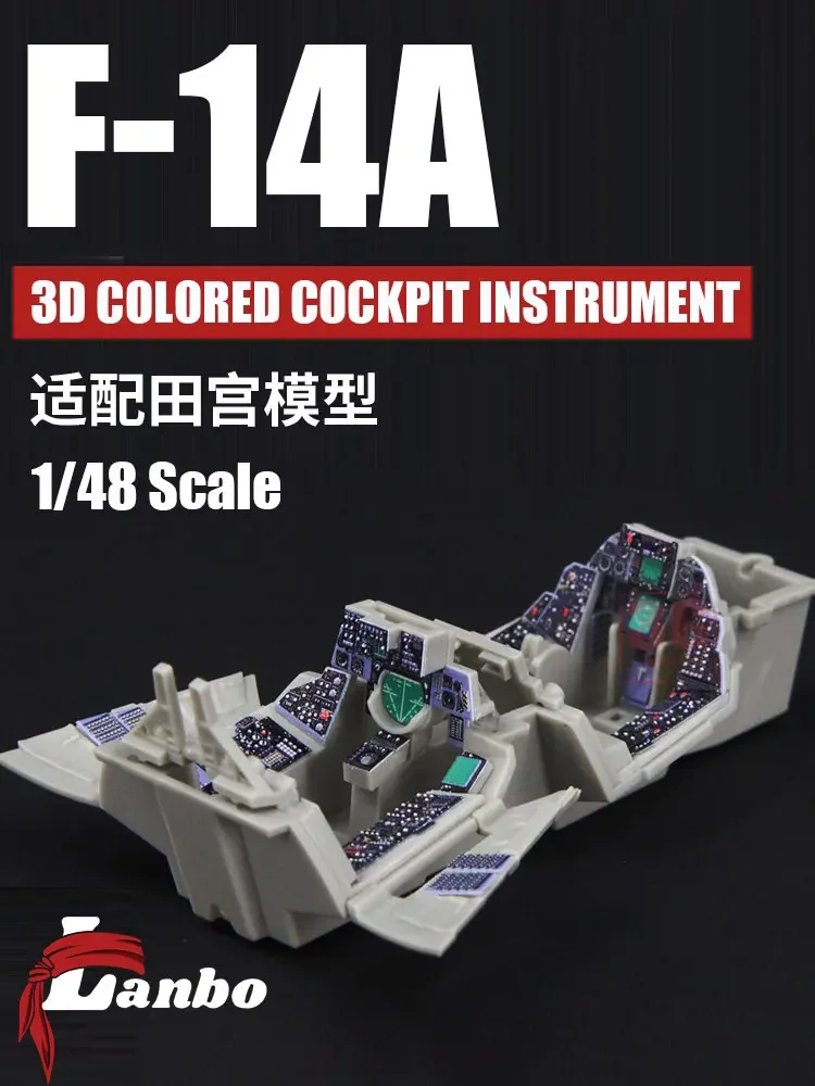 Lambo 3D Color Cockpit Instrument 48103 F-14A Fighter Modification Adapted to TAMIYA  1/48 Scale