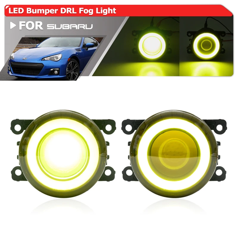 For Subaru WRX/WRX STI BRZ XV Crosstrek Levorg Forester Impreza Legacy Bumper JDM Led DRL Running/Fog Lights Replacement