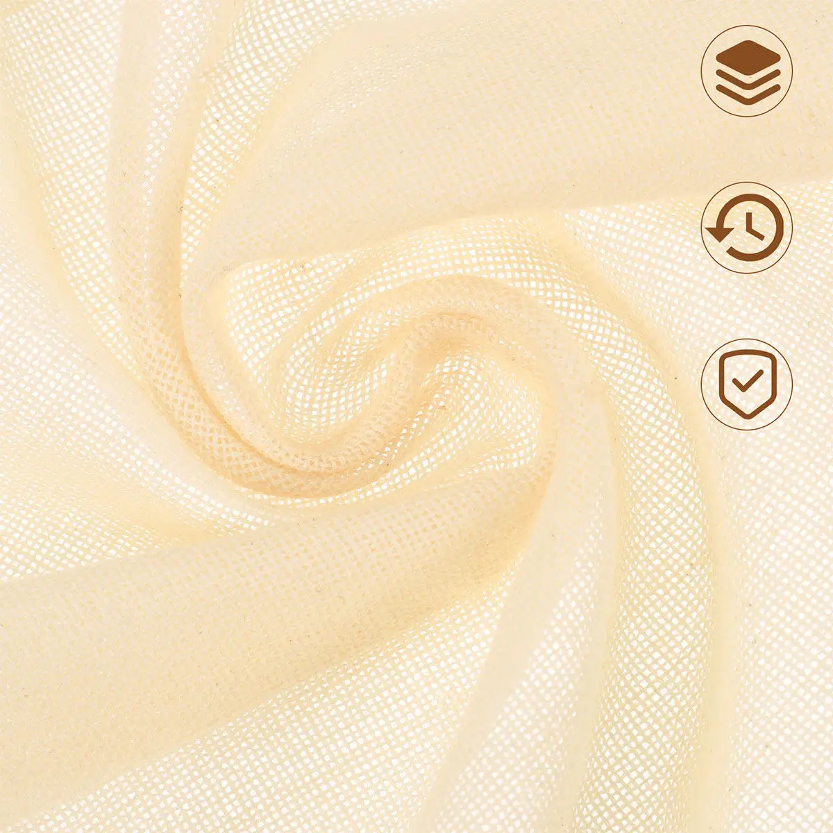 5Pcs Pure Cotton Cheesecloth Hemmed Reusable Fabric Cheesecloth for Tofu Yogurt Cheese Making Straining Almond Milk Soup