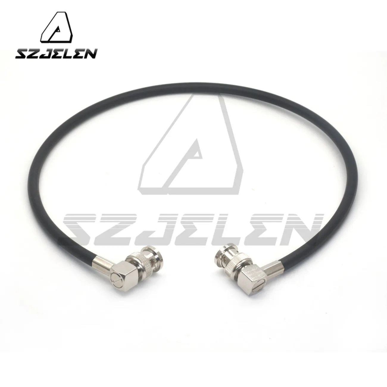 Monitor 12G HD-SDI Video Cable, Right Angle BNC to Right Angle BNC 75 Ω CANARE LV-61S Coaxial Cable