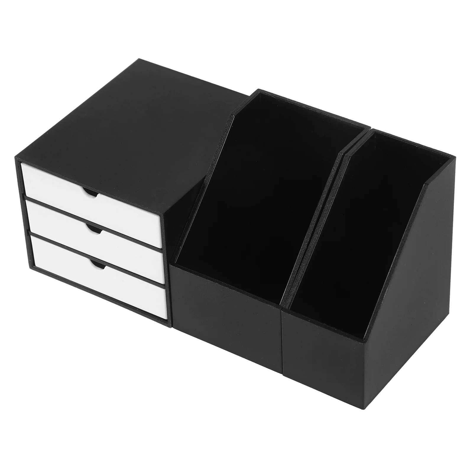 

Dollhouse Document Basket Accessories Mini Furniture Shelf Storage Box File Container for Miniatures Items Plastic Micro Scene