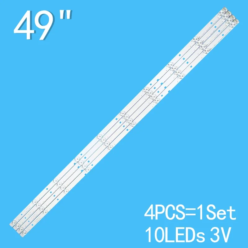 

4pcs/lot backlight stirp For LED H49M3000 H49M2100 H49MEC3050 H49M2600 LED49K300U H49M2100S LED49H2600 B71 JL D490A1330 003BS