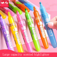 M&G High Capacity Highlighter, Slant Tip Highlighter Marker with Scent for Students and Offices
