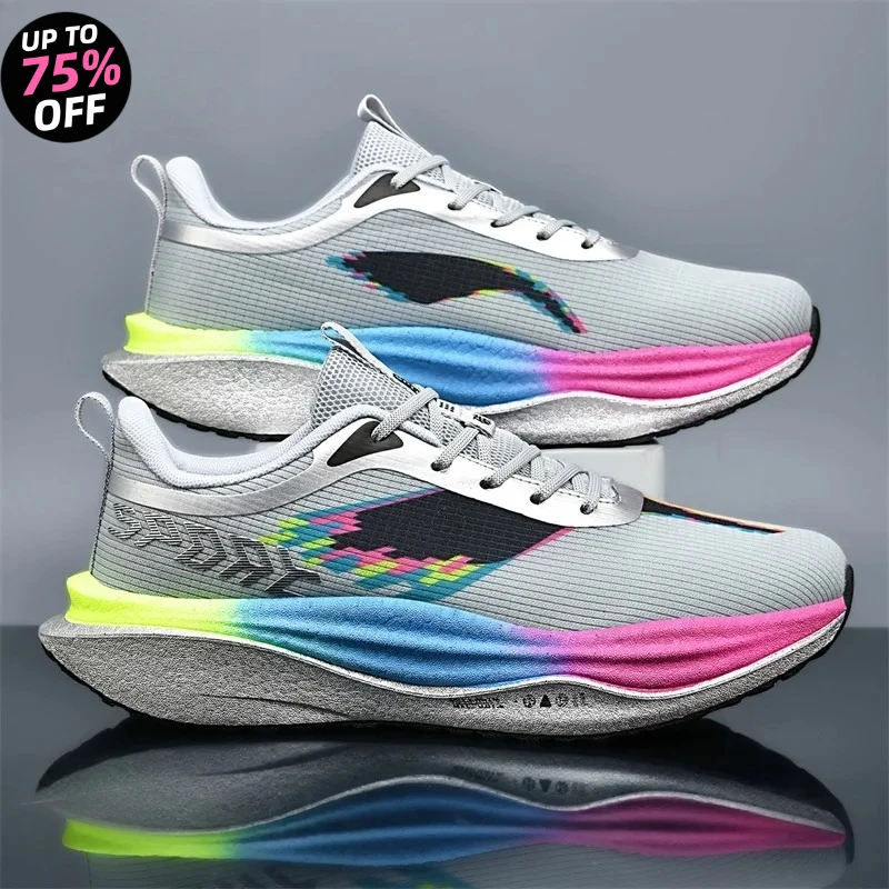 

Marathon Men Sports Running Shoes Carbon Board Speciality Breathable Lightweight Women's Comfortable Athletic Nonskid Sneakers