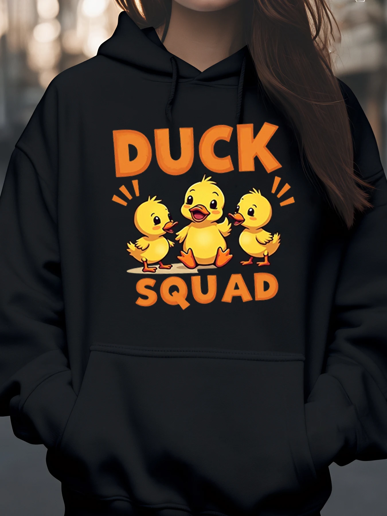 

Толстовка с принтом утки для детей и подростков, повседневная одежда, весенне-летний наряд