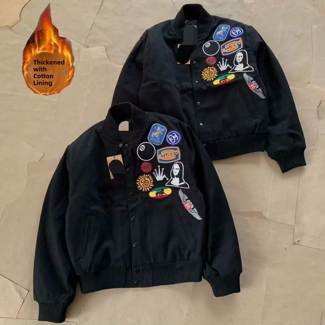 

Мужская тонкая хлопковая куртка Jaet Sli, весенне-осенне-зимняя верхняя одежда, свободная посадка, теплая полиэфирная ткань, длинный бейсбольный воротник све