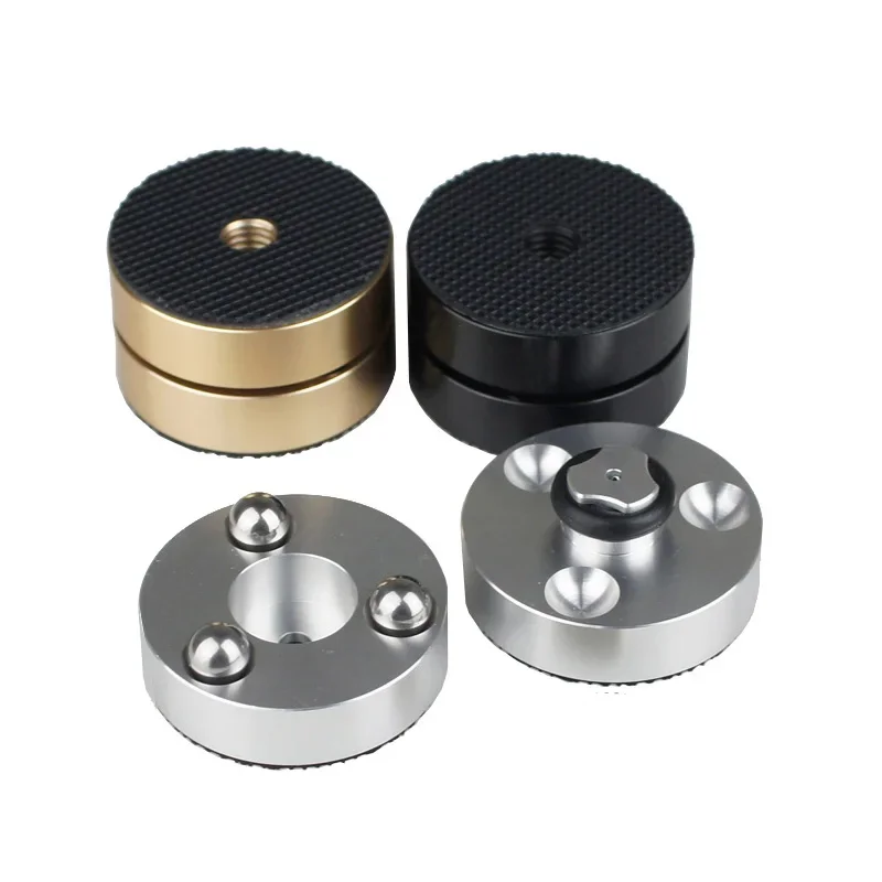 DLHiFi Aluminum alloy HIFI Audio Speakers Amplifier DAC CD Anti-shock Absorber Foot Pads Vibration Absorption Stands