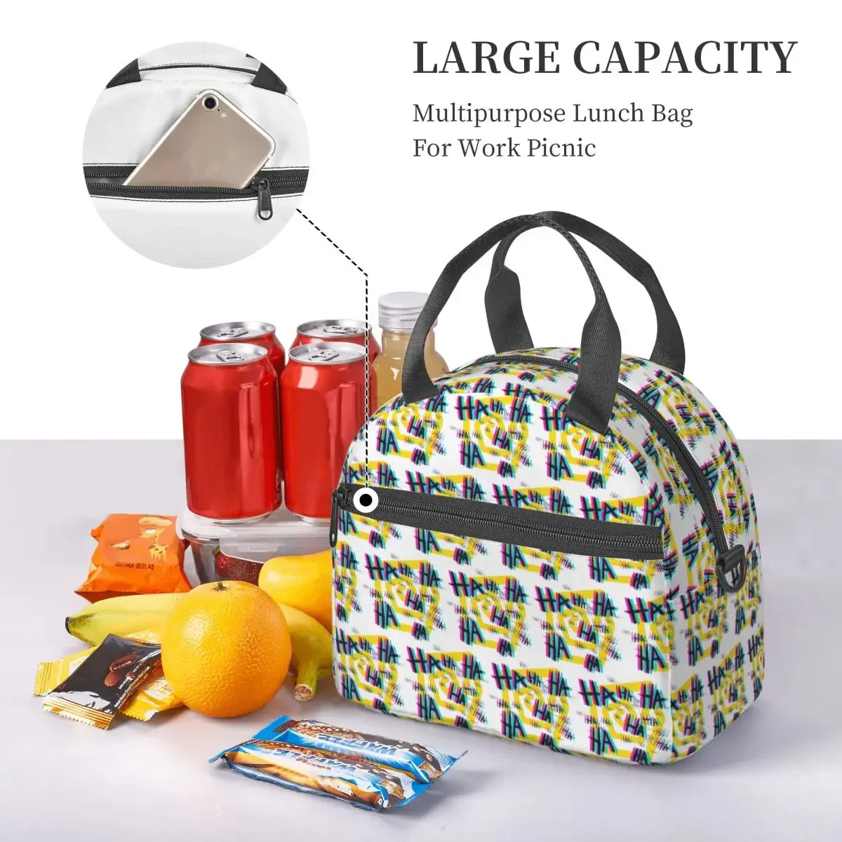 Michael's Laugh The Magnus Archives Insulated Lunch Bag for Women Children Portable Food Boxes Thermal Lunch Box Tote